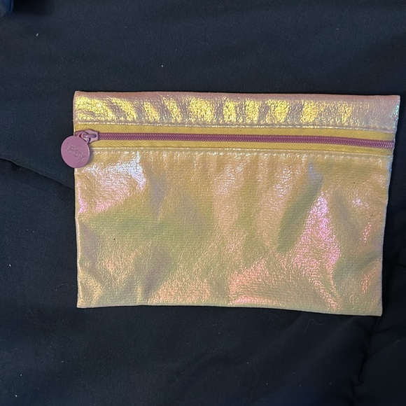 3 Ipsy mini makeup bags three one pink w daisies one  pink w ferns 5” 7”. - Picture 10 of 10